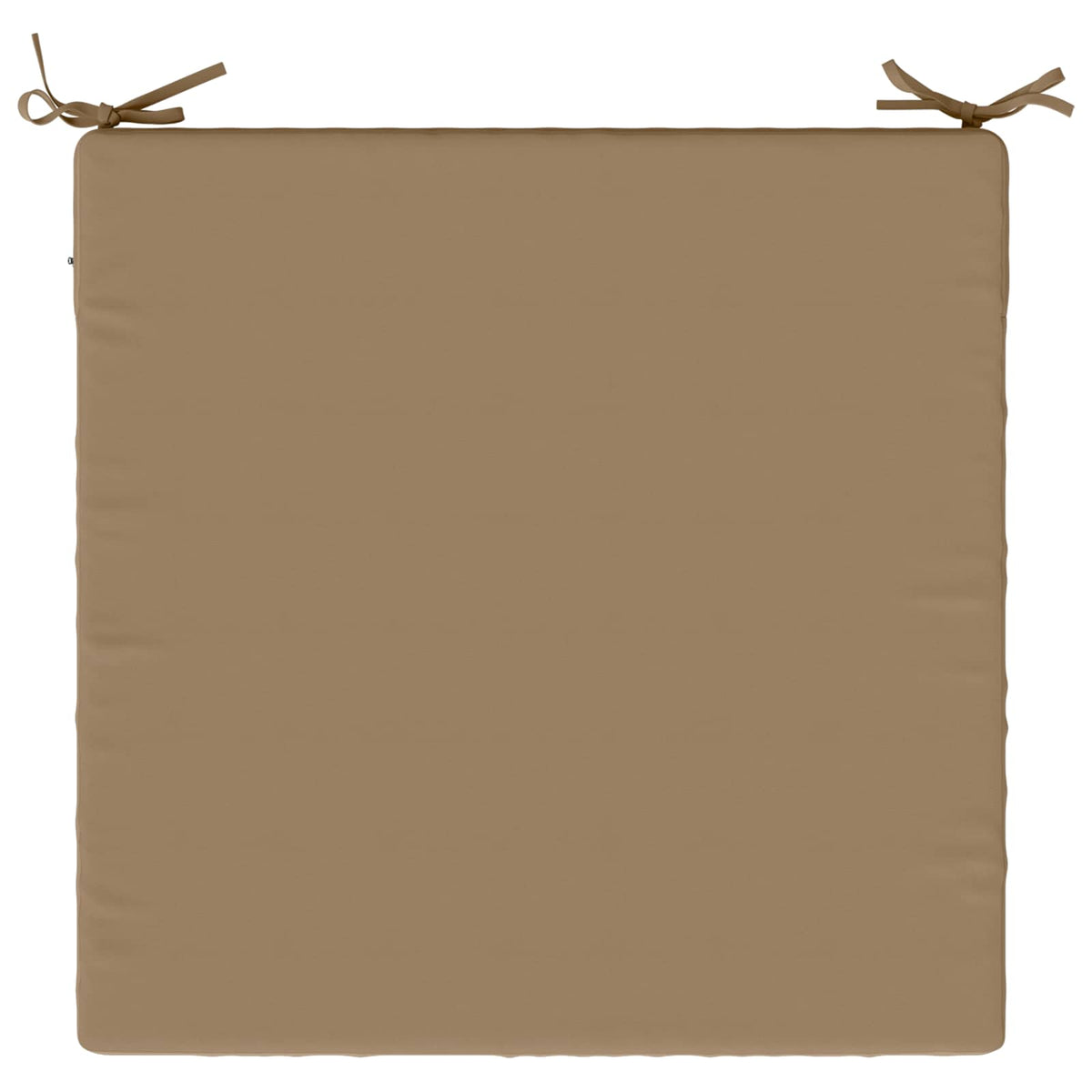 vidaXL 1-Piece Seat Cushion SOEST 100% Polyester Taupe 70 x 70 x 7 cm