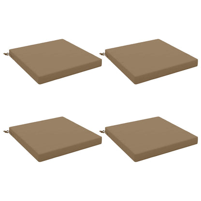 vidaXL 4-Piece Seat Cushions SOEST 4 pcs 100% Polyester Taupe