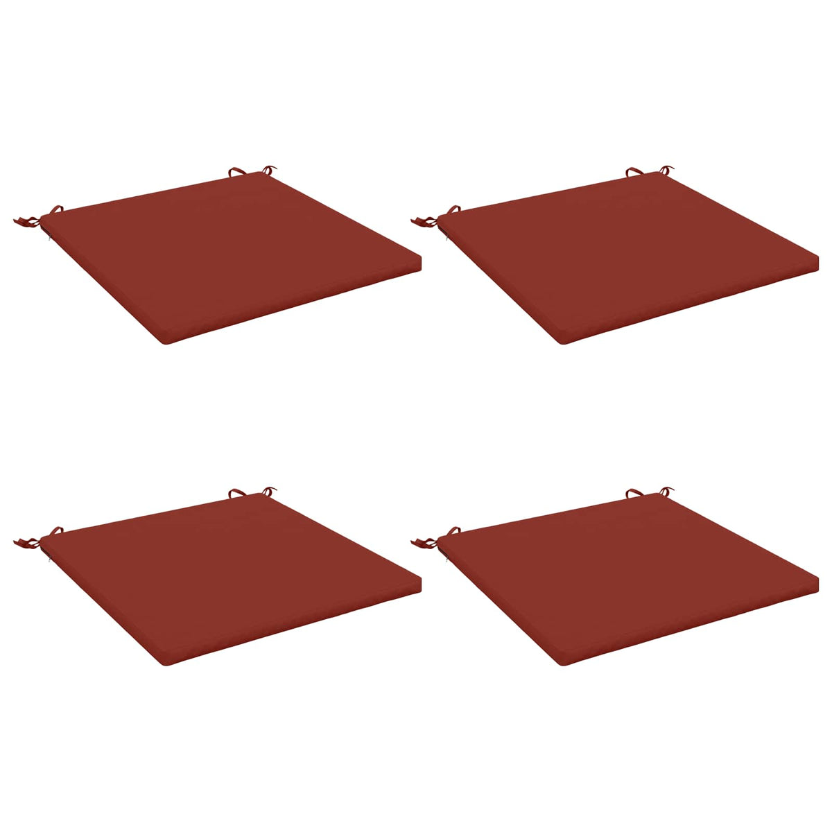 vidaXL 4-Piece Seat Cushions SOEST 4 pcs 100% Polyester Red