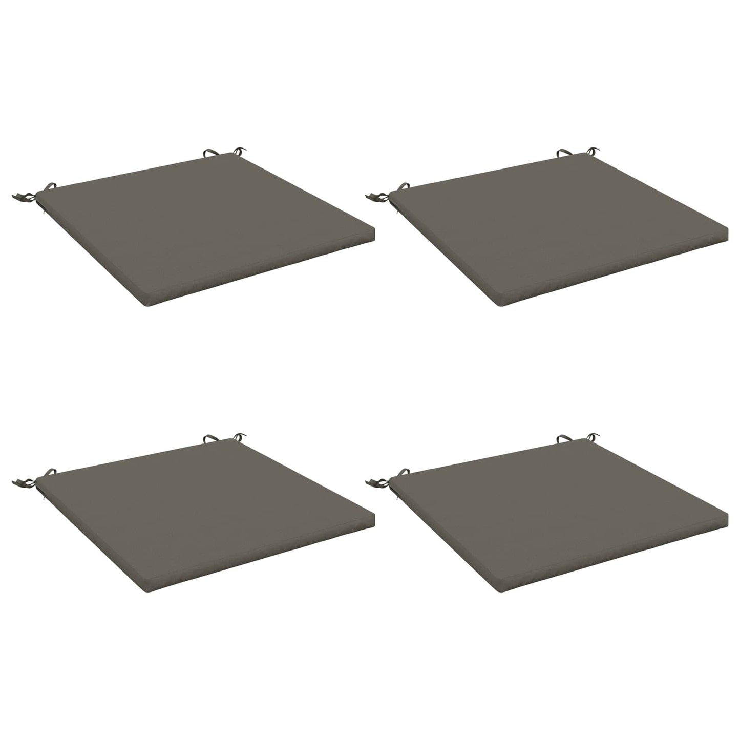 vidaXL 4-Piece Seat Cushions SOEST 4 pcs 100% Polyester Grey