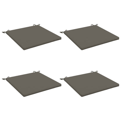 vidaXL 4-Piece Seat Cushions SOEST 4 pcs 100% Polyester Grey
