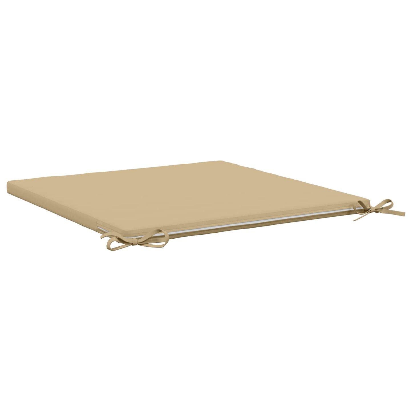 vidaXL 1-Piece Seat Cushion SOEST 100% Polyester Beige 80 x 80 x 3 cm