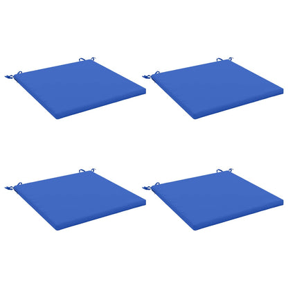 vidaXL 4-Piece Seat Cushions SOEST 4 pcs 100% Polyester Royal Blue