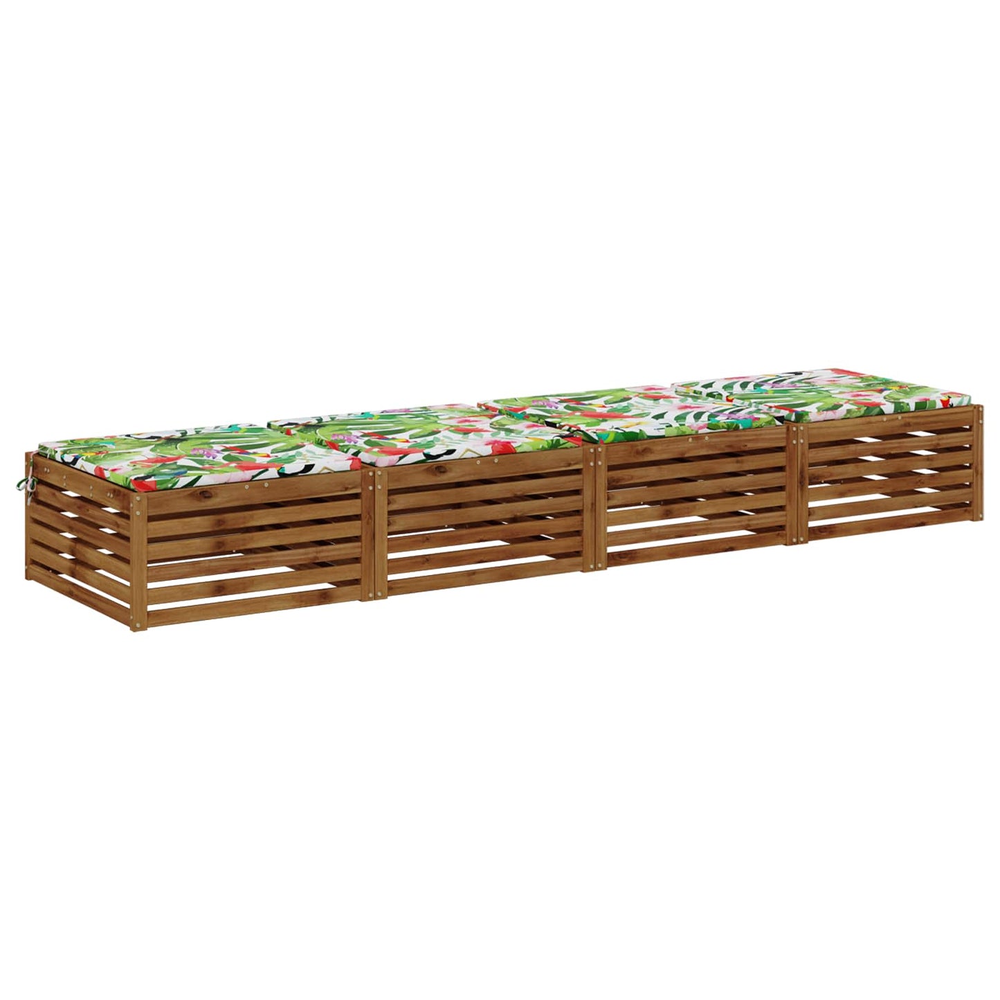 vidaXL 4-Piece Seat Cushions SOEST 4 pcs 100% Polyester Multicolour