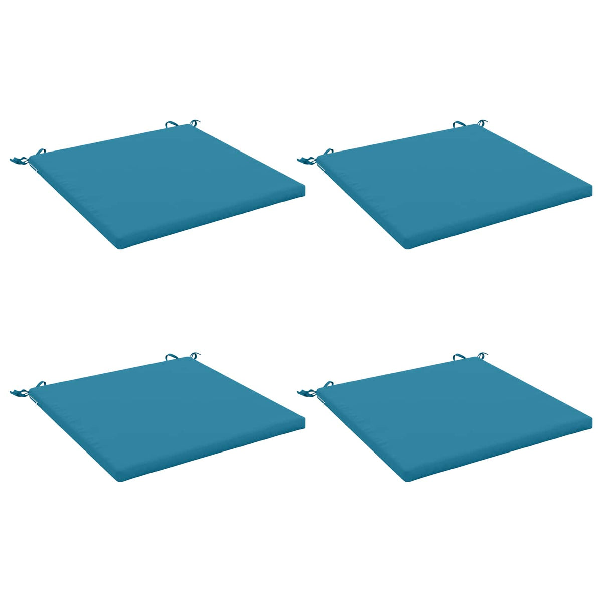 vidaXL 4-Piece Seat Cushions SOEST 4 pcs 100% Polyester Light Blue