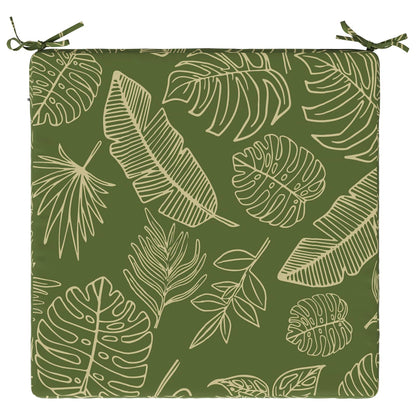 vidaXL 1-Piece Seat Cushion SOEST 100% Polyester Leaf Design