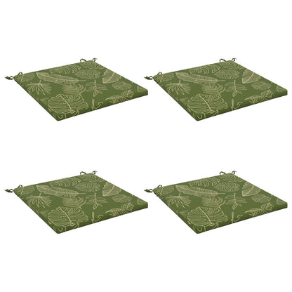 vidaXL 4-Piece Seat Cushions SOEST 4 pcs 100% Polyester Leaf Design