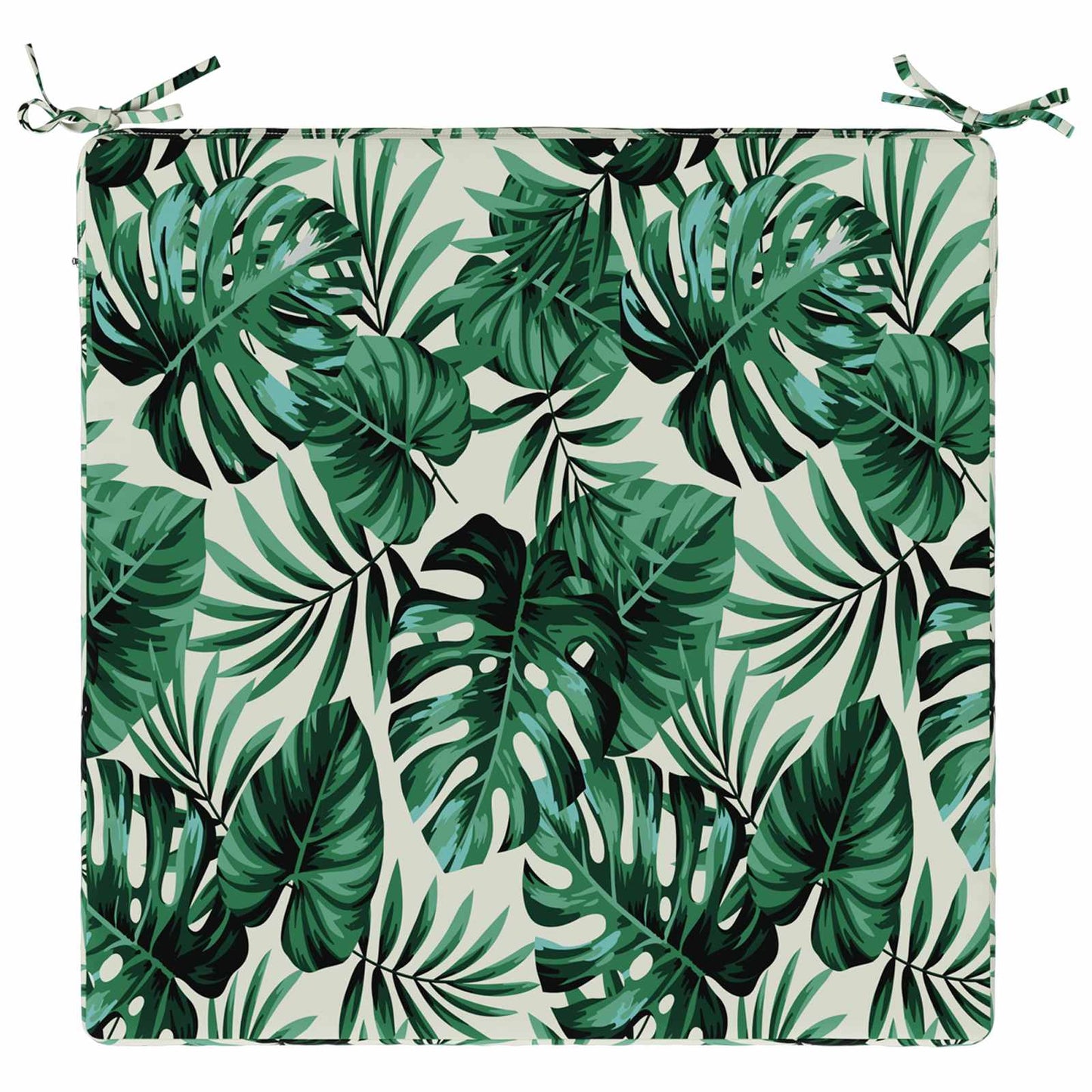 vidaXL 1-Piece Seat Cushion SOEST 100% Polyester Leaf Pattern