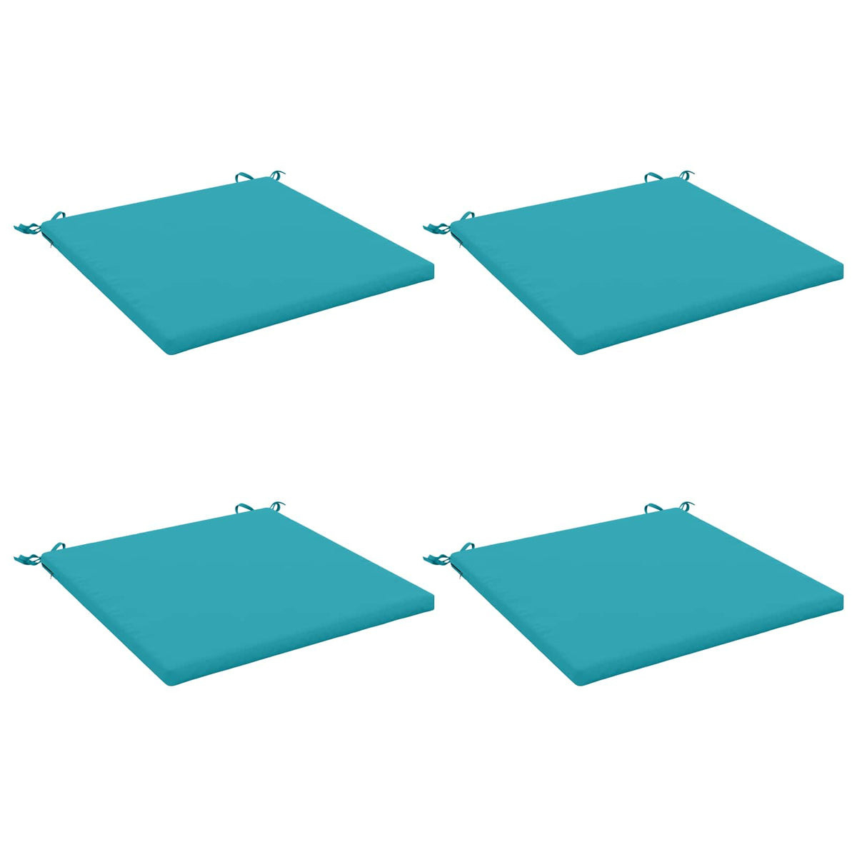 vidaXL 4-Piece Seat Cushions SOEST 4 pcs 100% Polyester Turquoise