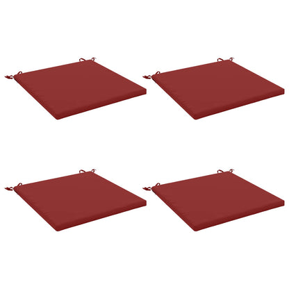 vidaXL 4-Piece Seat Cushions SOEST 4 pcs 100% Polyester Wine Red