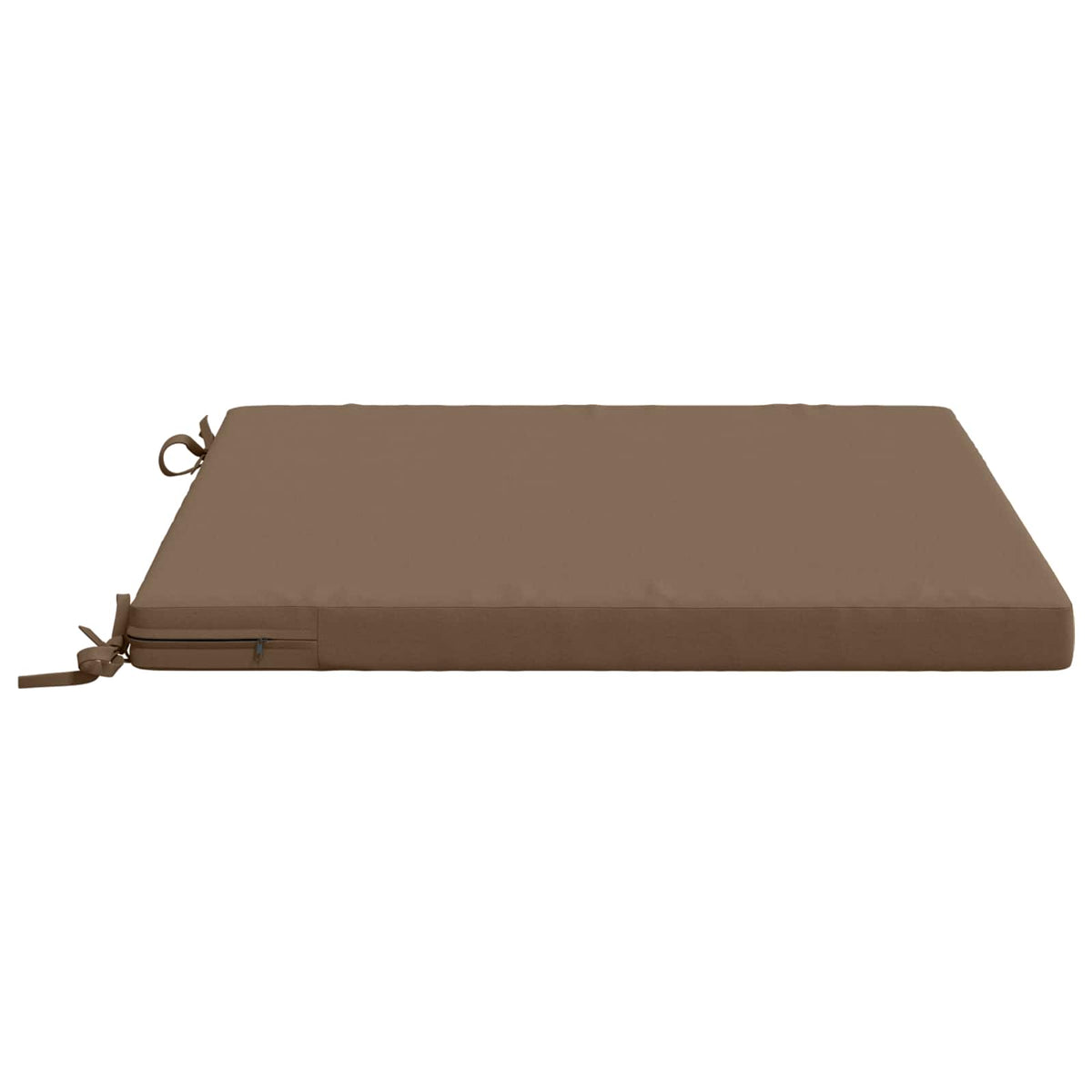 vidaXL 1-Piece Seat Cushion SOEST 100% Polyester Taupe 80 x 80 x 5 cm