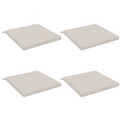 vidaXL 4-Piece Seat Cushions SOEST 4 pcs 100% Polyester White
