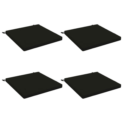 vidaXL 4-Piece Seat Cushions SOEST 4 pcs 100% Polyester Black