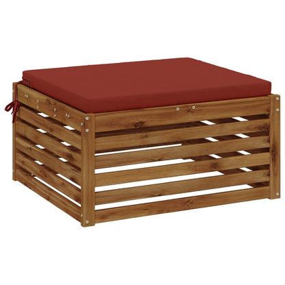 vidaXL 1-Piece Seat Cushion SOEST 100% Polyester Red 80 x 80 x 5 cm