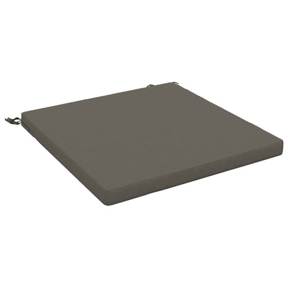 vidaXL 1-Piece Seat Cushion SOEST 100% Polyester Grey 80 x 80 x 5 cm