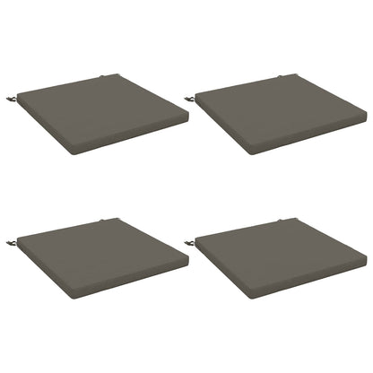 vidaXL 4-Piece Seat Cushions SOEST 4 pcs 100% Polyester Grey