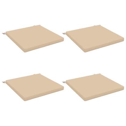 vidaXL 4-Piece Seat Cushions SOEST 4 pcs 100% Polyester Cream