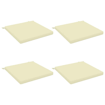 vidaXL 4-Piece Seat Cushions SOEST 4 pcs 100% Polyester Cream