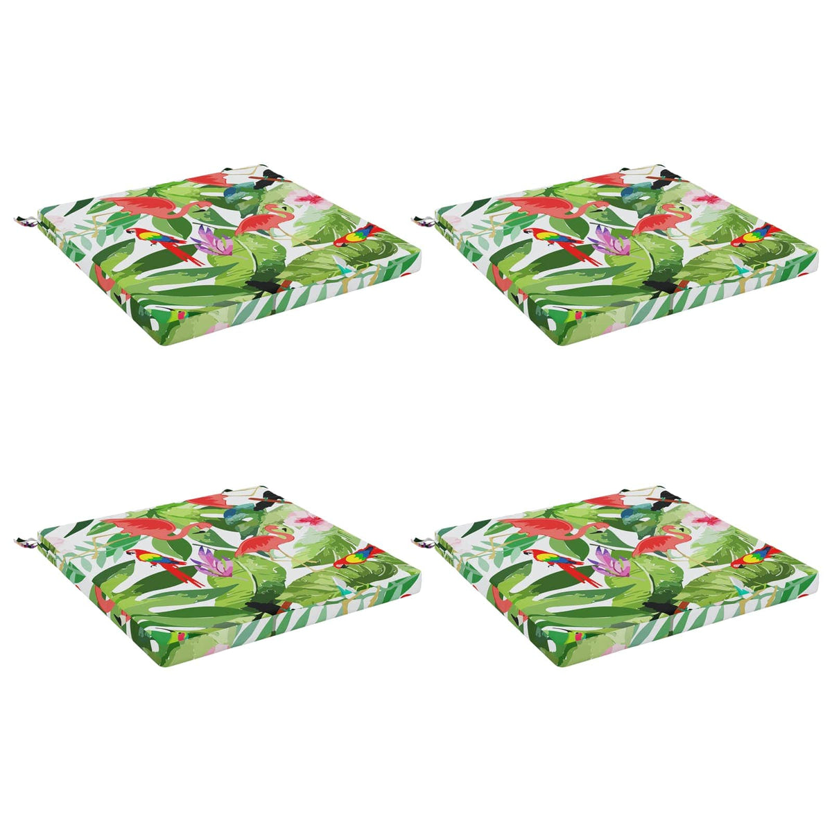 vidaXL 4-Piece Seat Cushions SOEST 4 pcs 100% Polyester Multicolour
