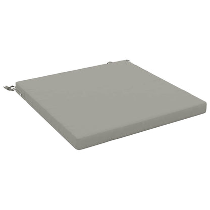 vidaXL 1-Piece Seat Cushion SOEST 100% Polyester Grey 80 x 80 x 5 cm
