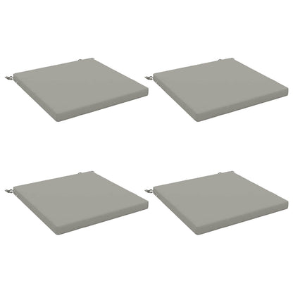 vidaXL 4-Piece Seat Cushions SOEST 4 pcs 100% Polyester Grey