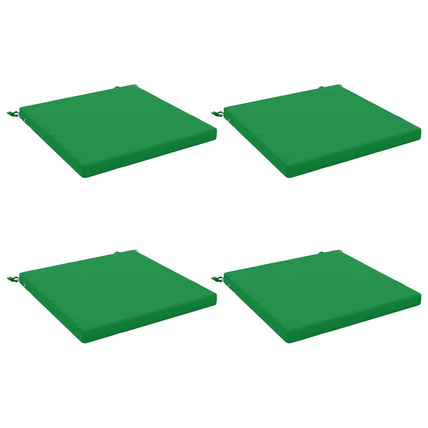 vidaXL 4-Piece Seat Cushions SOEST 4 pcs 100% Polyester Green
