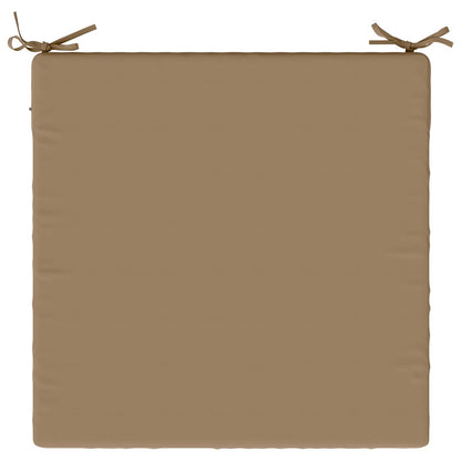 vidaXL 1-Piece Seat Cushion SOEST 100% Polyester Taupe 80 x 80 x 5 cm
