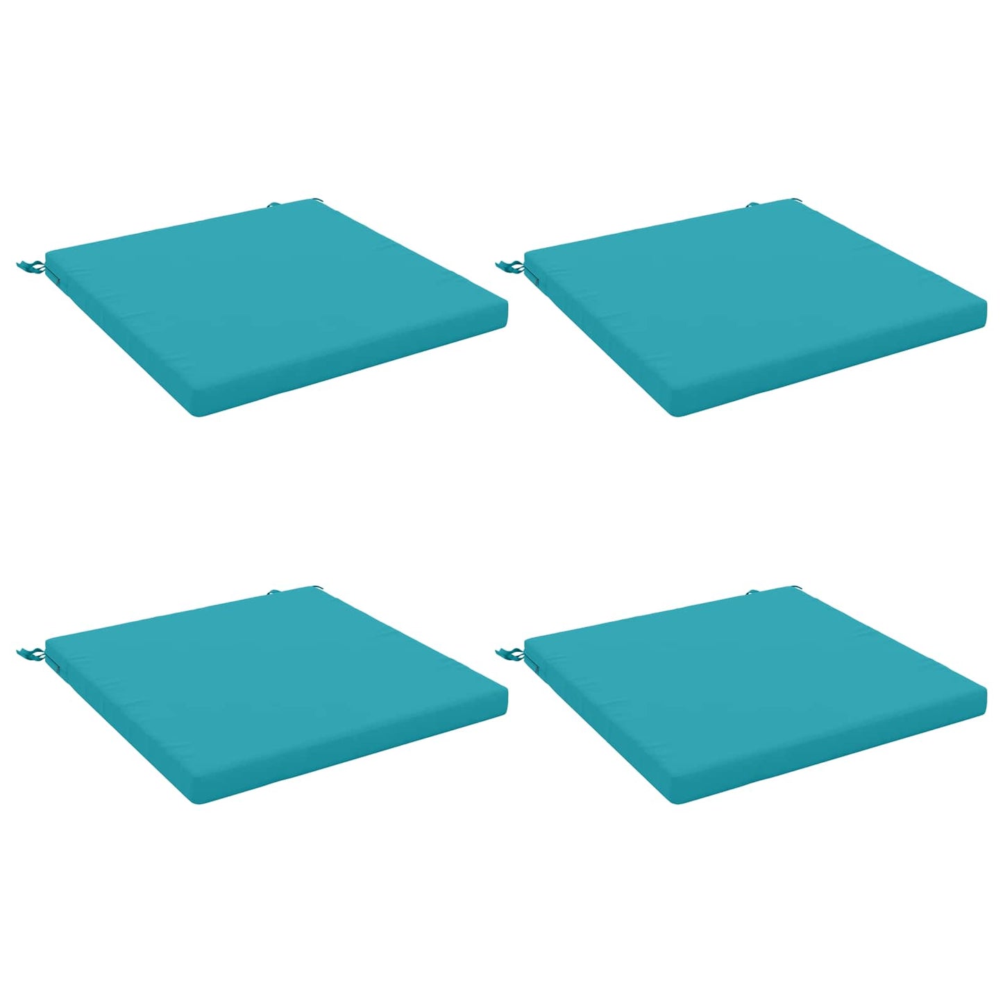 vidaXL 4-Piece Seat Cushions SOEST 4 pcs 100% Polyester Turquoise