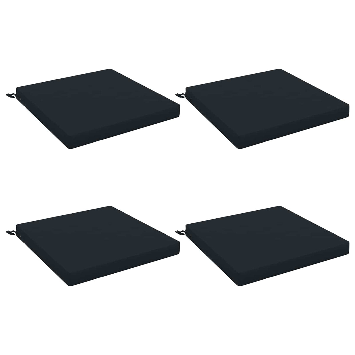 vidaXL 4-Piece Seat Cushions SOEST 4 pcs 100% Polyester Dark Blue