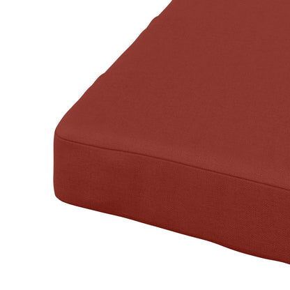 vidaXL 1-Piece Seat Cushion SOEST 100% Polyester Red 80 x 80 x 7 cm