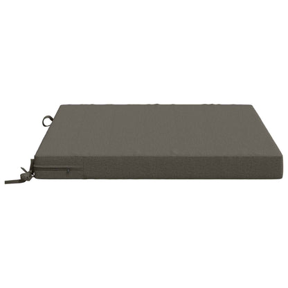 vidaXL 1-Piece Seat Cushion SOEST 100% Polyester Grey 80 x 80 x 7 cm