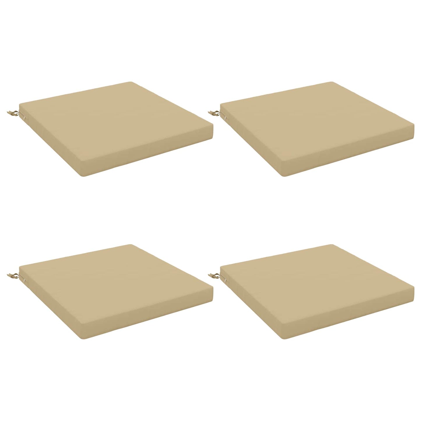 vidaXL 4-Piece Seat Cushions SOEST 4 pcs 100% Polyester Beige