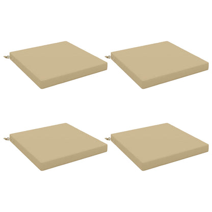 vidaXL 4-Piece Seat Cushions SOEST 4 pcs 100% Polyester Beige