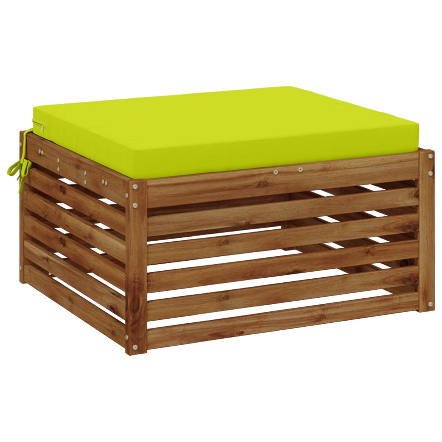 vidaXL 1-Piece Seat Cushion SOEST 100% Polyester Bright Green