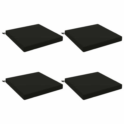 vidaXL 4-Piece Seat Cushions SOEST 4 pcs 100% Polyester Black