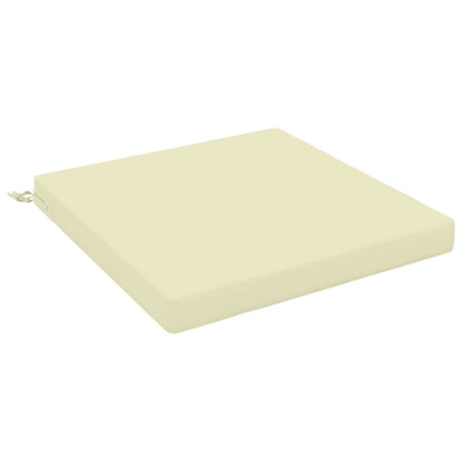 vidaXL 1-Piece Seat Cushion SOEST 100% Polyester Cream 80 x 80 x 7 cm