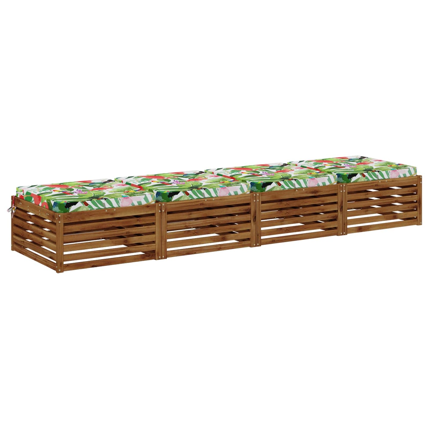 vidaXL 4-Piece Seat Cushions SOEST 4 pcs 100% Polyester Multicolour
