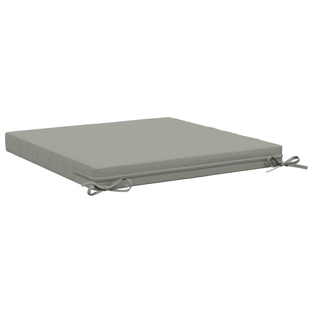 vidaXL 1-Piece Seat Cushion SOEST 100% Polyester Grey 80 x 80 x 7 cm