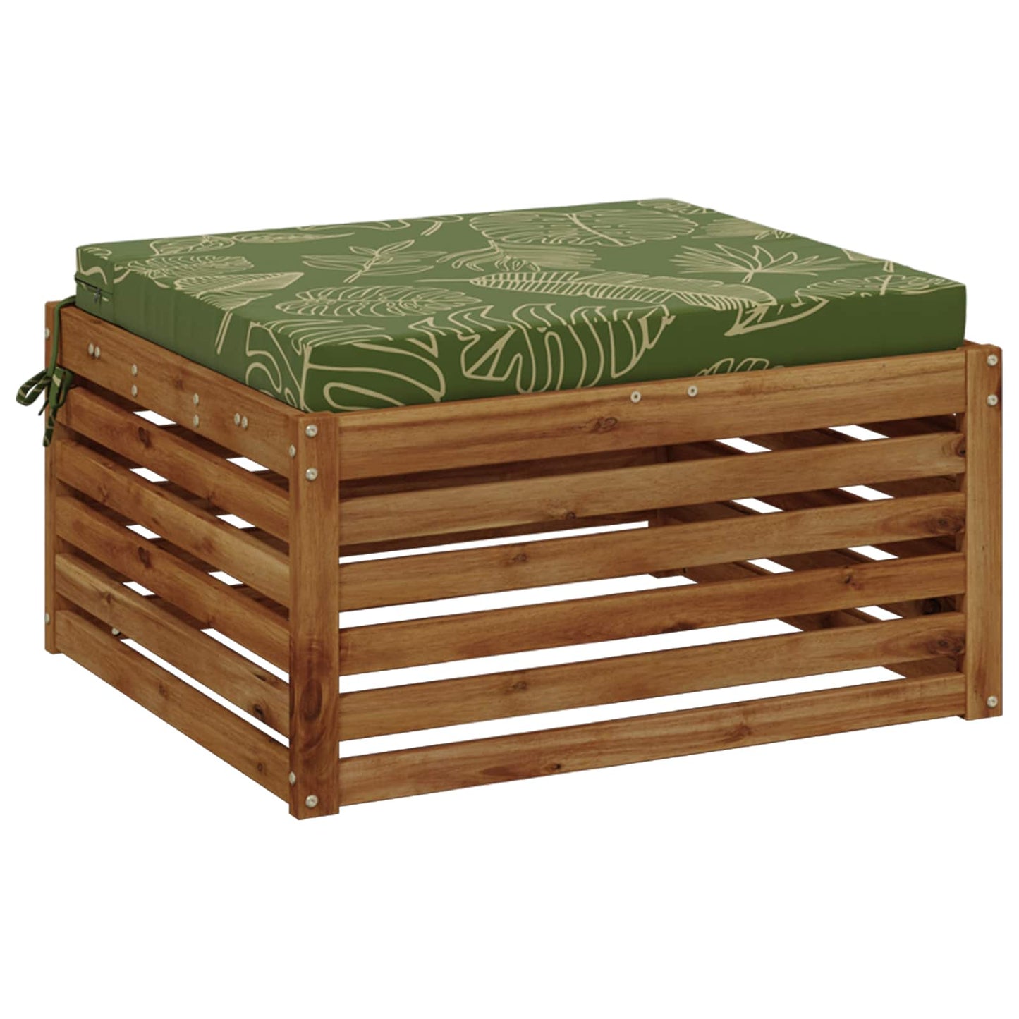 vidaXL 1-Piece Seat Cushion SOEST 100% Polyester Leaf Design