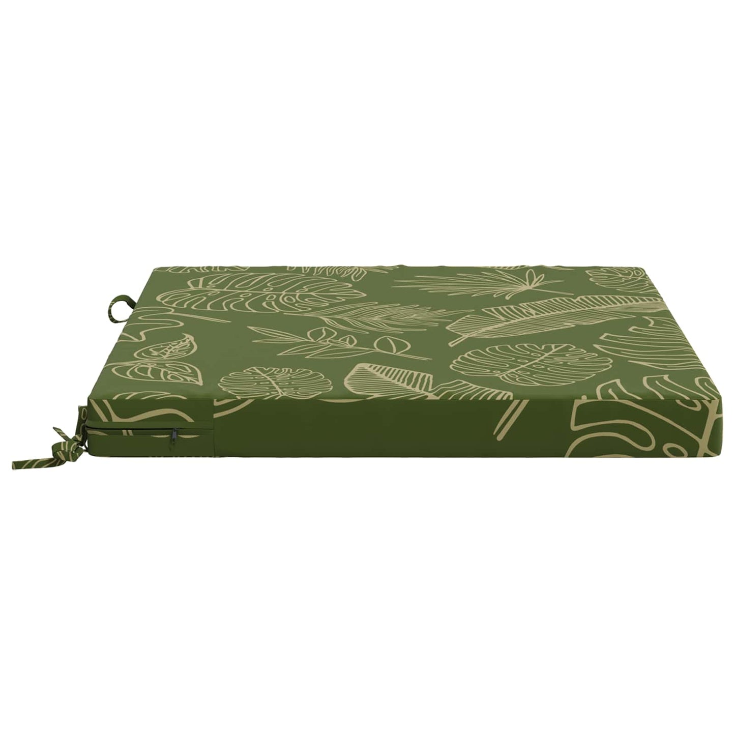 vidaXL 1-Piece Seat Cushion SOEST 100% Polyester Leaf Design