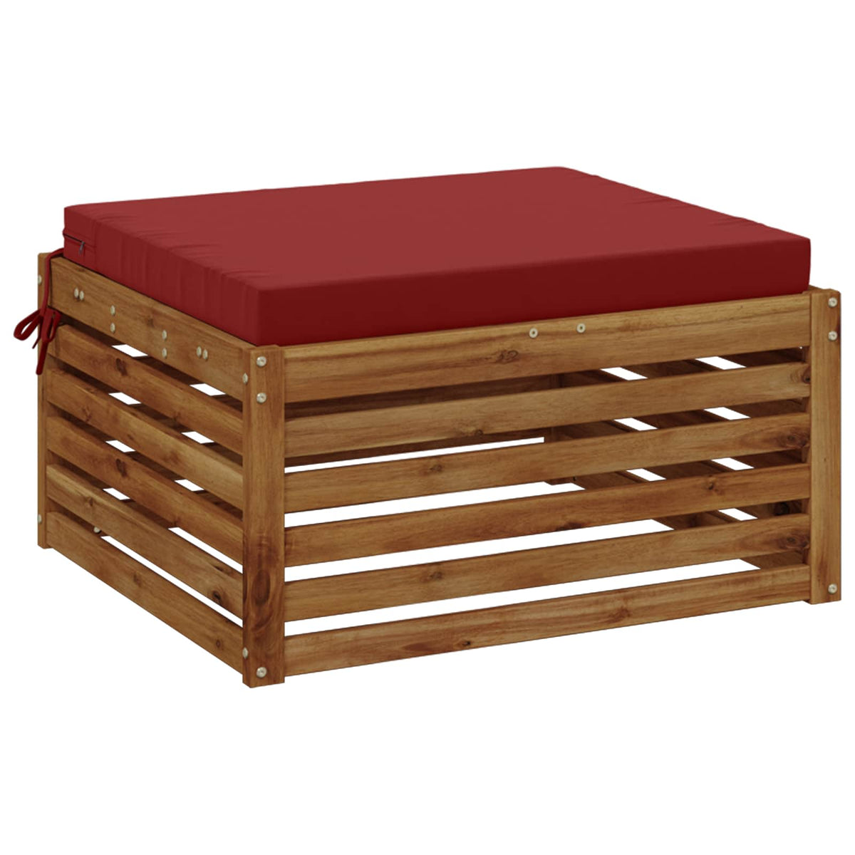 vidaXL 1-Piece Seat Cushion SOEST 100% Polyester Wine Red