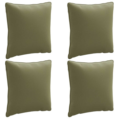 vidaXL 4-Piece Back Cushions PUTTEN 4 pcs 100% Polyester Olive Green