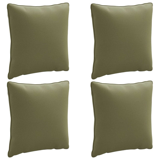 vidaXL Back Cushion PUTTEN 4 pcs 100% Polyester Olive Green