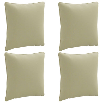 vidaXL Back Cushion PUTTEN 4 pcs 100% Polyester Light Green