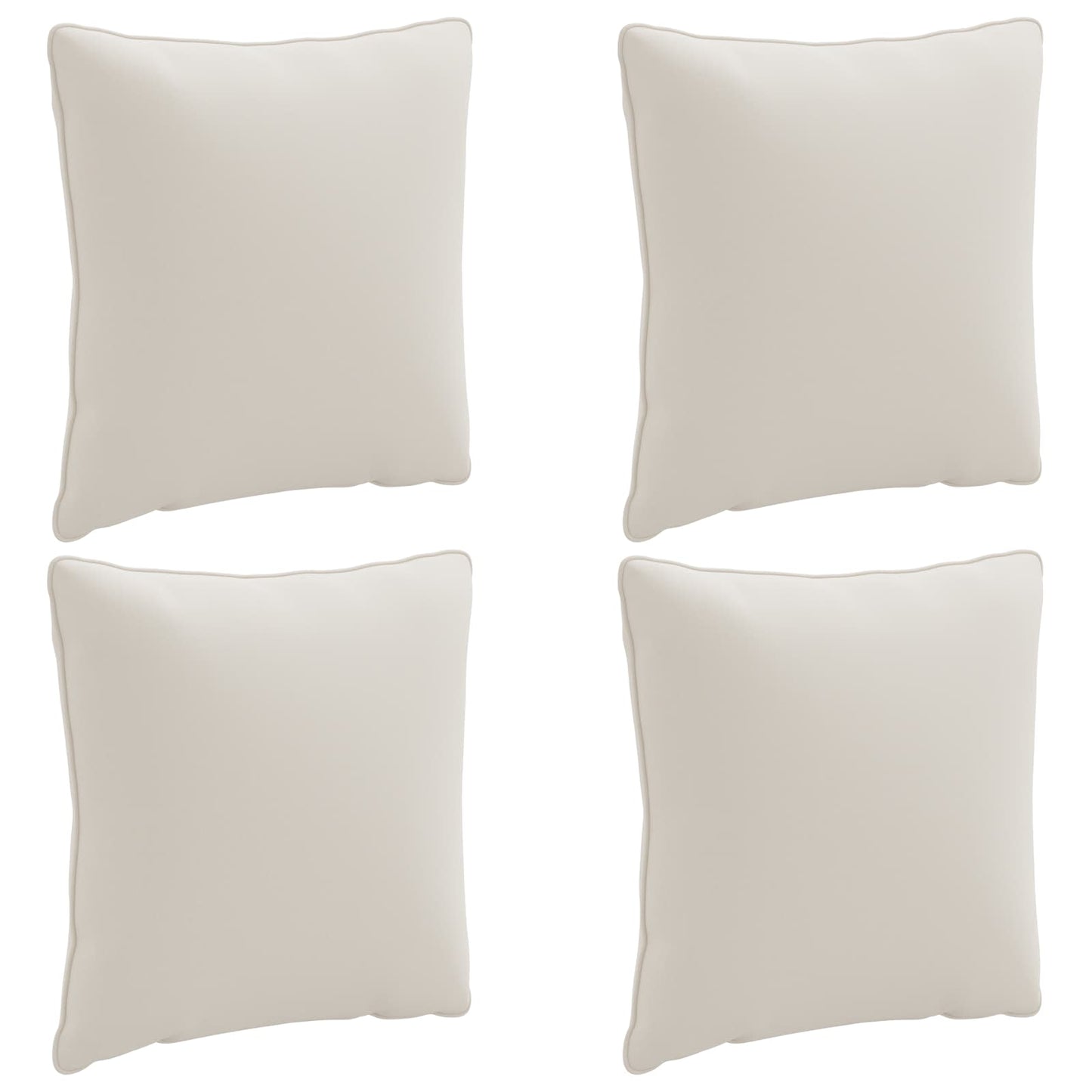 vidaXL 4-Piece Back Cushions PUTTEN 4 pcs 100% Polyester White