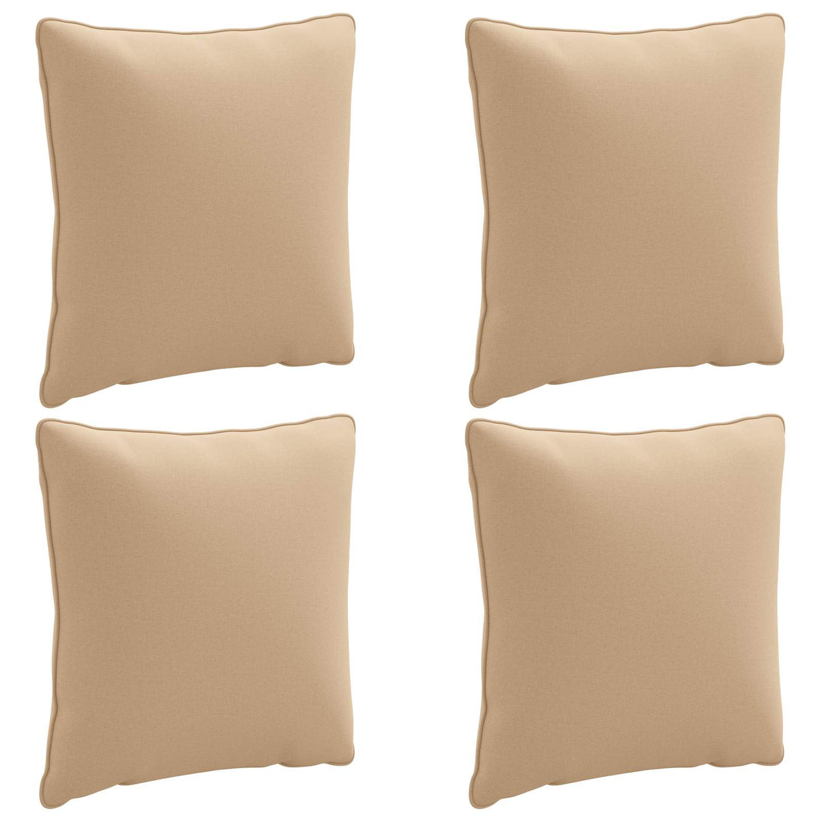 vidaXL 4-Piece Back Cushions PUTTEN 4 pcs 100% Polyester Sand
