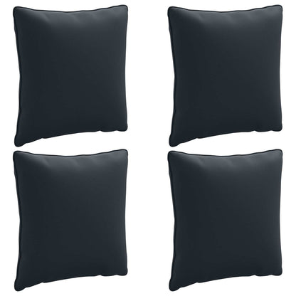vidaXL 4-Piece Back Cushions PUTTEN 4 pcs 100% Polyester Dark Blue