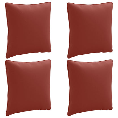 vidaXL 4-Piece Back Cushions PUTTEN 4 pcs 100% Polyester Red