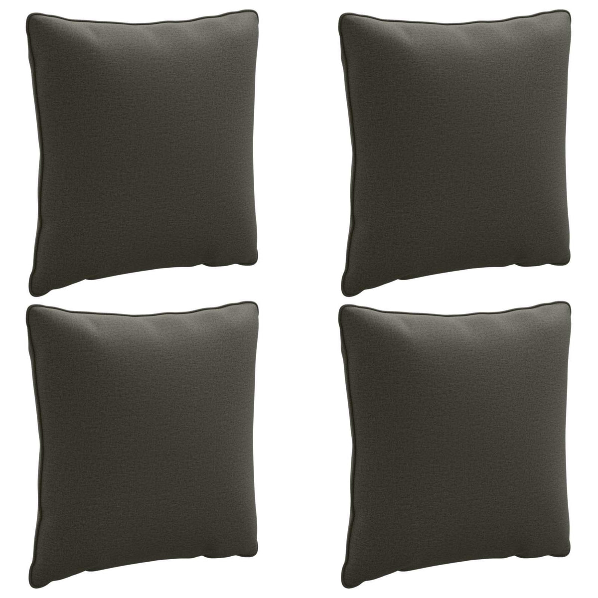 vidaXL Back Cushion PUTTEN 4 pcs 100% Polyester Anthracite