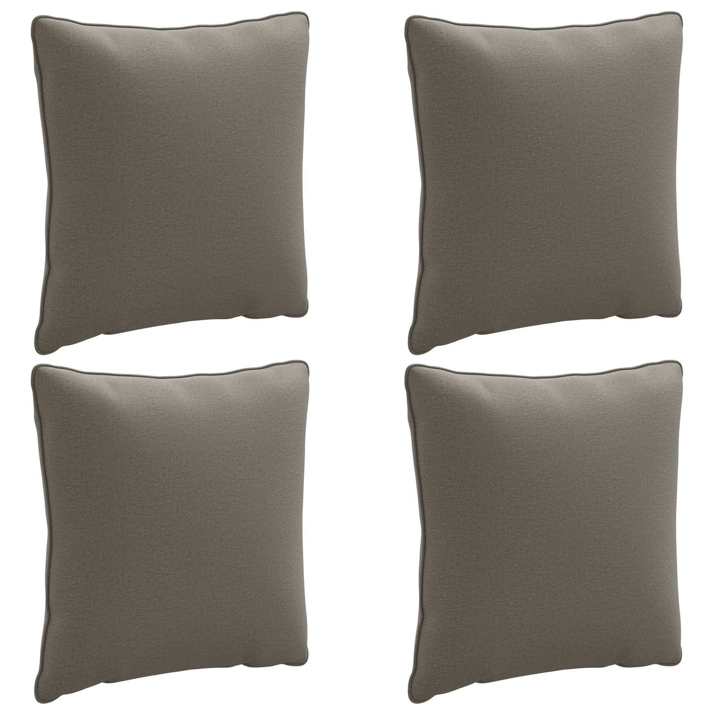 vidaXL 4-Piece Back Cushions PUTTEN 4 pcs 100% Polyester Grey